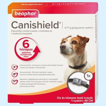 Beaphar Canishield Bolha és Kullancsirtó nyakörv kutyáknak 48cm 