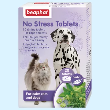 Beaphar No Stress / Calming gyógynövényes nyugtató  kutyáknak és macskáknak 20 db