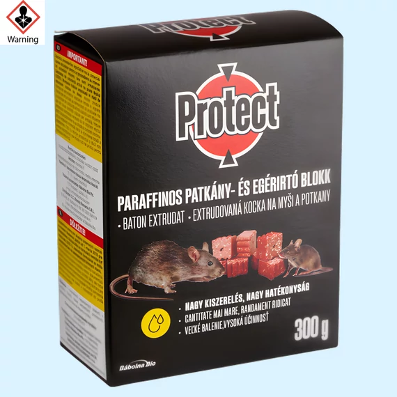 Protect rágcsálóirtó parafinos blokk 300g